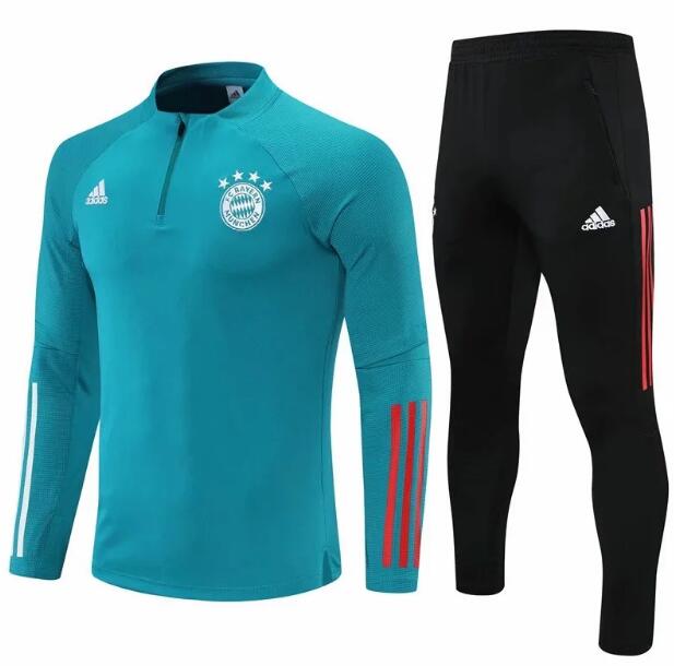 2021/22 Bayern Munich Green Training Kits Sweatshirt with pants